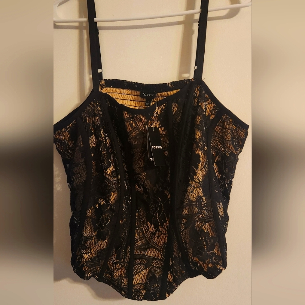 Faux Corset Top